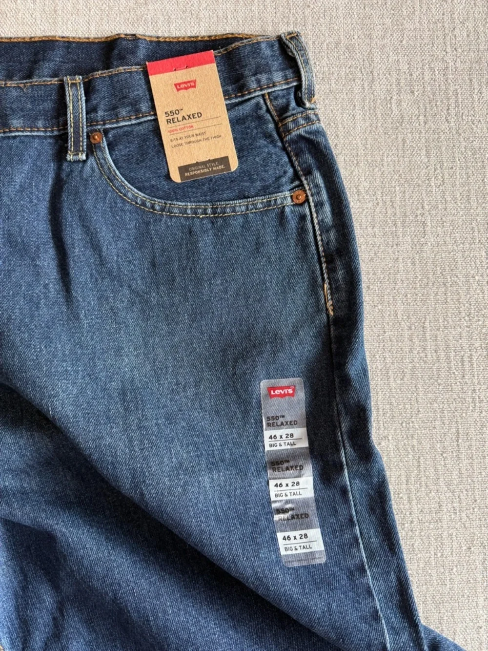 Levi’s 550 RELAXED FIT MEN'S JEANS (BIG & TALL) 46X28